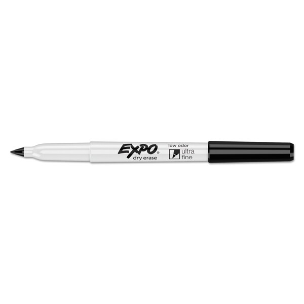 Low-Odor Dry Erase Marker Office Pack, Extra-Fine Needle Tip, Blk, PK36